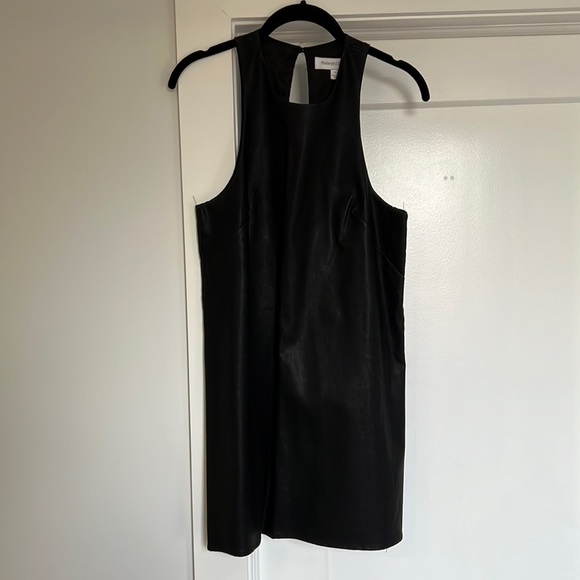 Finders Keepers black pleather shift dress - Picture 1 of 3